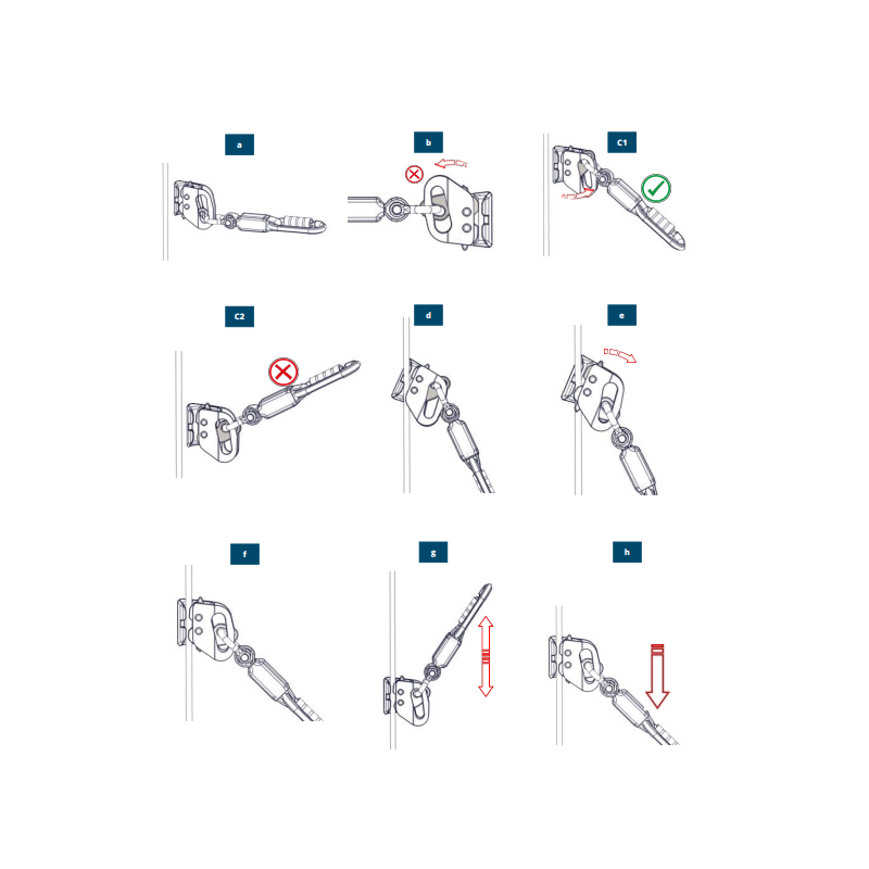 Wózek systemowy Delta Plus CMBV GLIDER (system linowy VERTILIGNE)