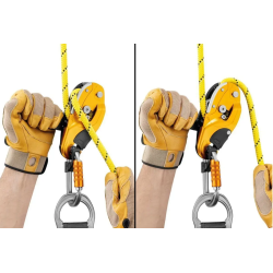 Przyrząd zjazdowy Petzl RIG w kolorze żółtym - naprawialny