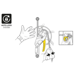 Przyrząd zjazdowy Petzl RIG w kolorze żółtym - naprawialny