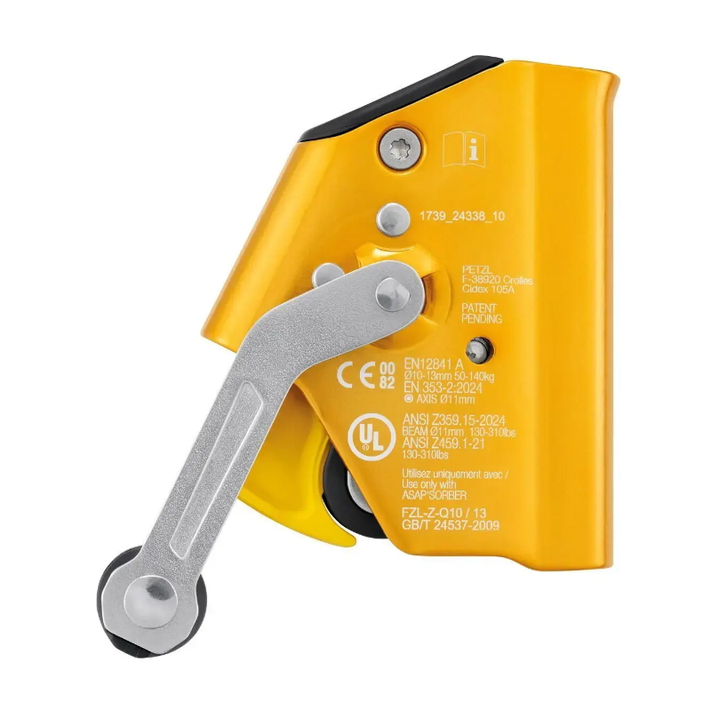 ASAP LOCK model 2026. Przyrząd asekuracyjny Petzl na linę z blokadą