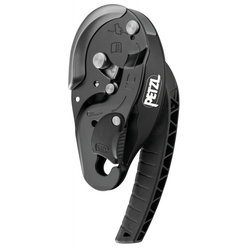 Przyrząd zjazdowy Petzl I’D L w kolorze czerwonym (12,5-13 mm)